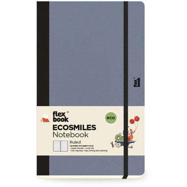 FLEXBOOK Notebook Ecosmiles 21.0012 liniert 13x21 cm lavender