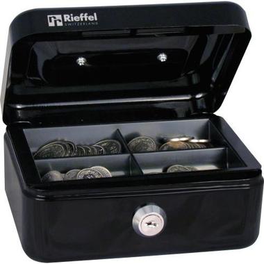 RIEFFEL Cassetta soldi Valorit VTGK1SCHW 7x15,3x12cm nero
