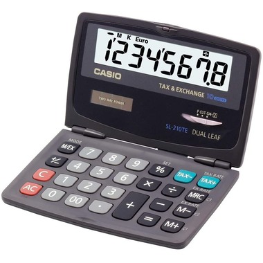 CASIO Calculatrice SL-210TE SL-210TE 10 chiffres bleu foncé