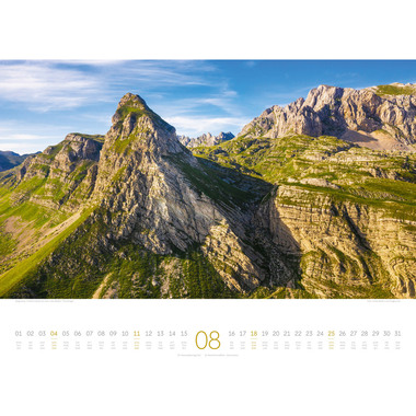 ACKERMANN Montagne d'Europa 2024 2446 DE, FR, EN Multicolor, 54x42cm