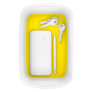 LEITZ MyBox WOW support-coquille 5257-10-16 blanc/jaune