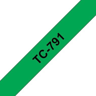 PTOUCH Band, laminiert schwarz/grün TC-791 PT-3000 9 mm