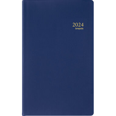 BREPOLS Agenda Breform Seta 2024 26.3.1268 blau, 1T/S, 10x16.5cm