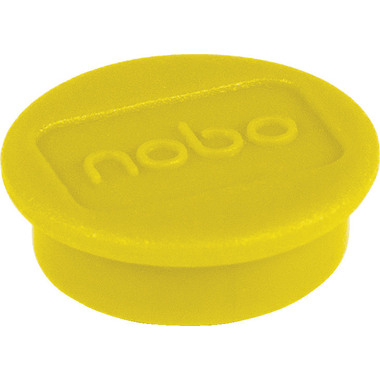 NOBO Magnet rund 24mm 1915295 gelb 10 Stück