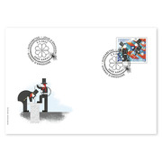 Enveloppe du jour d&#039;émission «125 ans Ramoneur Suisse» Timbre isolés (1 timbre, valeur d&#039;affranchissement CHF 1.10) sur enveloppe du jour d&#039;émission (FDC) C6