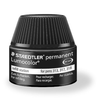 STAEDTLER Lumocolor permanent 15ml 48717-9 nero