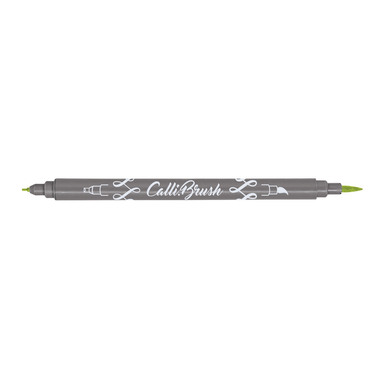 ONLINE Callibrush Pen Double Tip 2mm 19057/6 Fluo Green