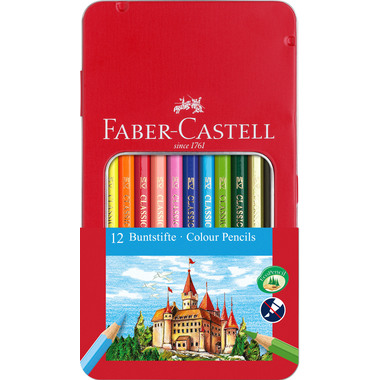 FABER-CASTELL Farbstifte Classic Colour 115801 ass. 12 Stück