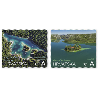 Briefmarken-Serie Kroatien «Gemeinschaftsausgabe Schweiz – Kroatien» Serie Kroatien (2 Marken, Taxwert HRK 6.60), gummiert, ungestempelt
