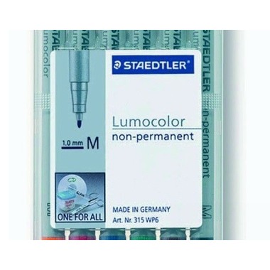 STAEDTLER Lumocolor non-perm. M 315-WP6 6 colori ass.