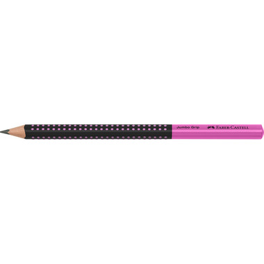 FABER-CASTELL Bleistift Jumbo Grip HB 511911 Two Tone schwarz/pink