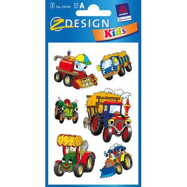 Z-DESIGN Sticker Kids 53144 Traktore 3 Stück