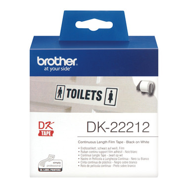 PTOUCH Etichette continue 62mmx15.24m DK-22212 QL-500/550 Film bianco rotolo