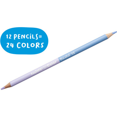 CARIOCA penne in fibra Bi-Color 43309 Pastell E-12