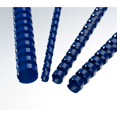RENZ Plastikbinderücken 19mm A4 17190321 blau, 21 Ringe 50 Stück