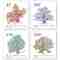 Stamps Series «Trees» Set (4 stamps, postage value CHF 5.35), gummed, mint