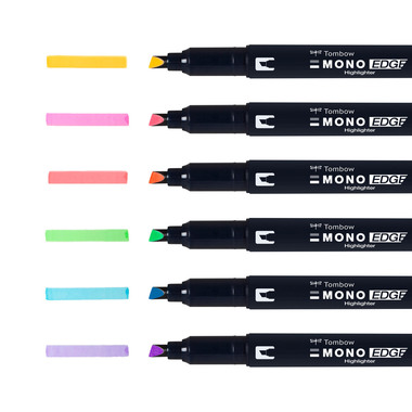 TOMBOW Mono edge highlighter WA-TC-6P 6 colori