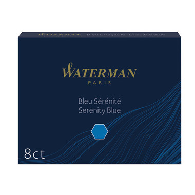 WATERMAN Inchiostro standard S0110860 blu 8 pezzi