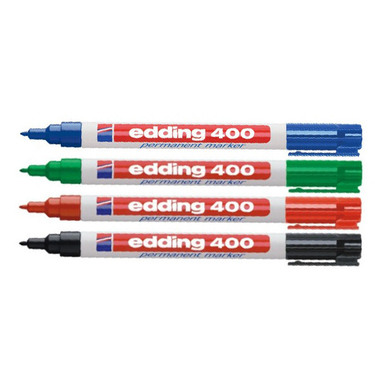 EDDING Permanent Marker 400 400-E4 4 Farben ass.