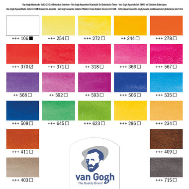 VAN GOGH Pocket Box Botanic colours 20808623 Set 24 couleurs