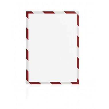 MAGNETOPLAN Cadre aimant magnetofix A4 1131446 SAFETY, rouge/blanc 5 pcs.