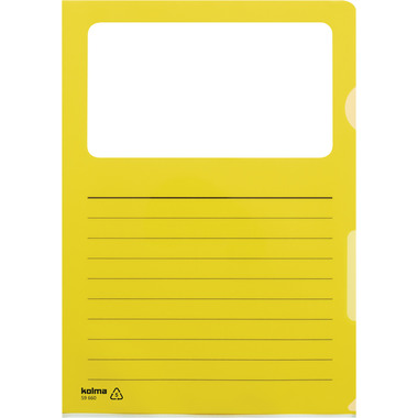 KOLMA Dossier Visa Script A4 59.660.11 giallo, finestra 10 pezzi