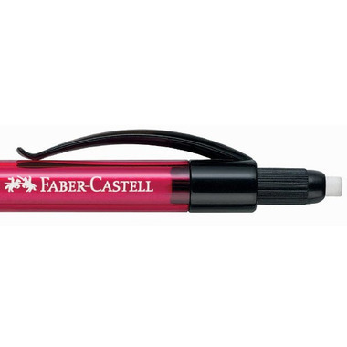 FABER-CASTELL Porte-mine 1377 HB 137721 rouge, avec gomme 0.7mm