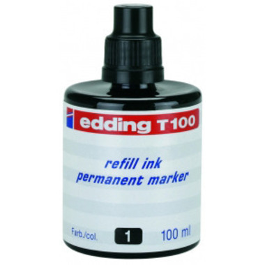 EDDING Tinte 100ml T-100-1 schwarz