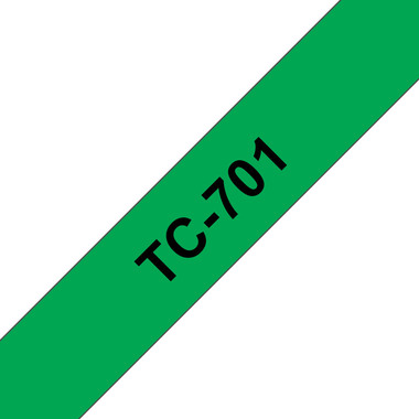 PTOUCH Ruban, laminé noir/vert TC-701 PT-3000 12 mm