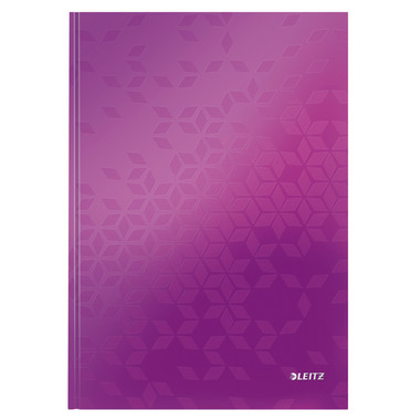 LEITZ Notizbuch WOW A4 46261062 kariert, 90g violett