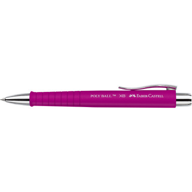 FABER-CASTELL Kugelschreiber Poly Ball XB 241128 pink/blaue Schrift