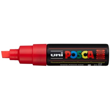 UNI-BALL Posca Marker 8mm PC-8K F.RED fluo rosso