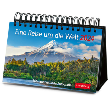 HARENBERG Tischkalender Reise u.d. Welt 2763900 DE, 23 X 17cm 2024