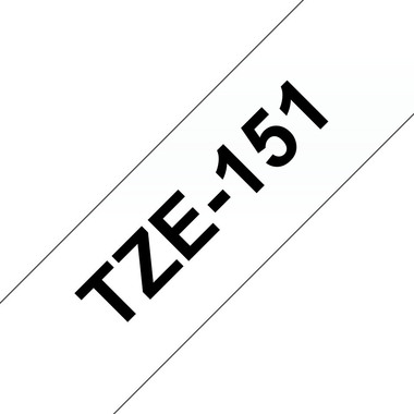 PTOUCH Band, laminiert schwarz/klar TZe-151 PT-2450DX 24 mm