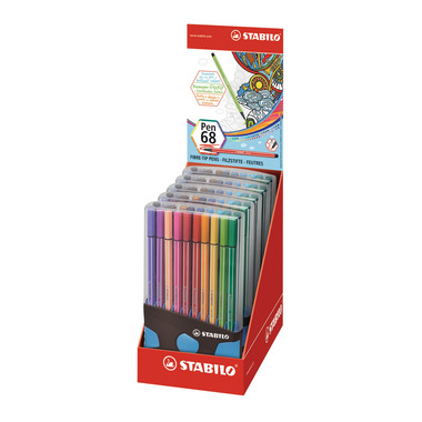 STABILO Penna Fibre Pen 68 6820-031-04 20 pezzi ass. ColorParade