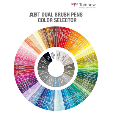 TOMBOW ABT Dual Brush Pen ABT-6P-3 Set à 6
