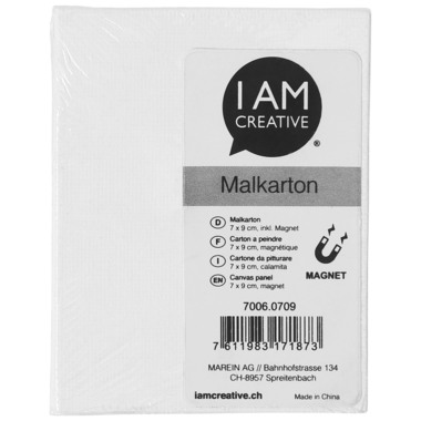 I AM CREATIVE Malkarton 7006.0709 mit Magnet, 7x9cm