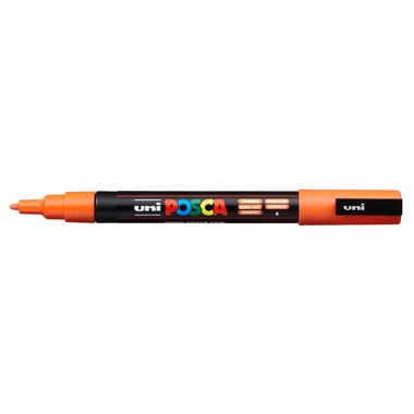 UNI-BALL Posca Marker 0,9-1,3mm PC-3M ORANGE orange, Rundspitze