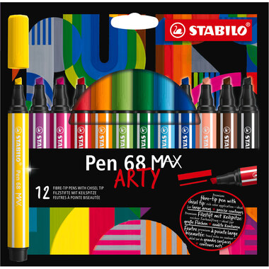 STABILO Fasermaler Pen 68 MAX Arty 768/12-21 ass. 12 Stück