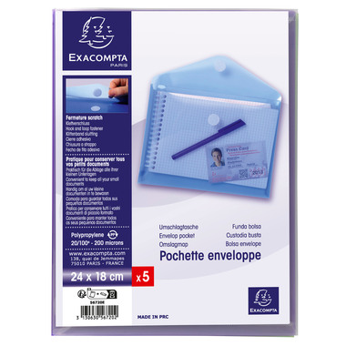 EXACOMPTA Porte-documents A5 56720E PP, assorti