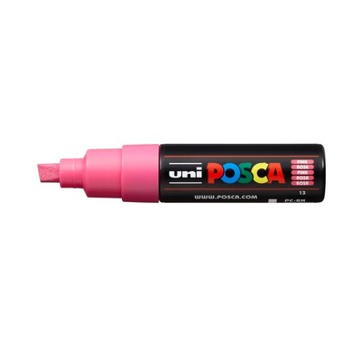 UNI-BALL Posca Marker 8mm PC-8K PINK rosa, Keilspitze