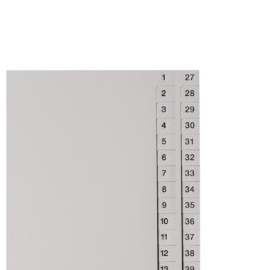 BIELLA Répertoires PP gris A4 47145200U 1-52, plein format
