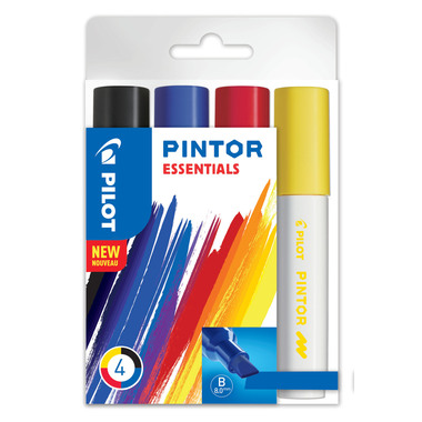 PILOT Marker Set Pintor Essentials B S4/0537540 4 couleurs