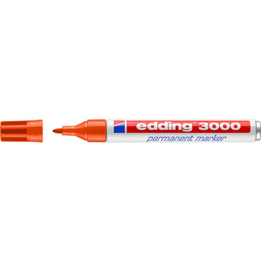 EDDING Permanent Marker 3000 1,5 - 3mm 3000 - 6 arancione