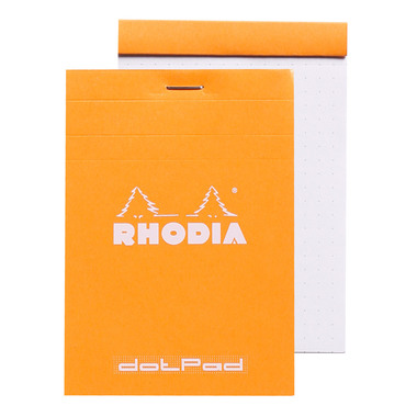 RHODIA Dot Pad orange 85x120mm 12558C quadro 80 fogli
