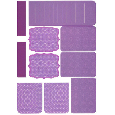 URSUS Card in Box 42000002 Violet 3 Stück/9 Bogen
