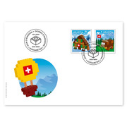 First-day cover «LEGO» Set (2 stamps, postage value CHF 2.00) on first-day cover (FDC) C6