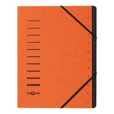 PAGNA Dossier archivio 40059-12 arancione 12 pezzi