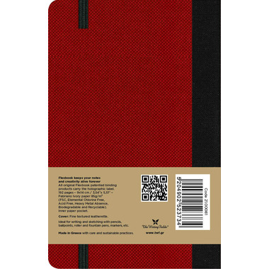 FLEXBOOK Carnet de notes Adventure 21.00081 ligné 9x14cm red