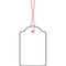 HERMA Hang Tag 32x50mm 6918 filo rosso 1000 pz.